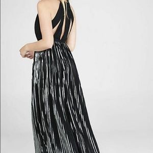 Express black and Metallic dress